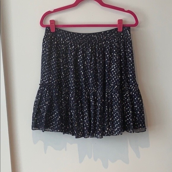 Kate Spade Night Sky Navy Dot Mini Skirt 10 - Picture 3 of 5